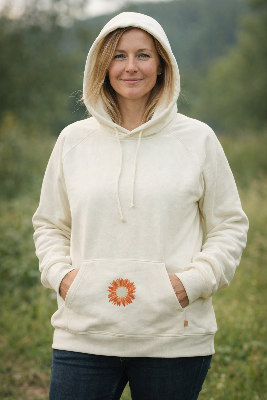 Ženski kapucar- oranžna sončnica - Image 5
